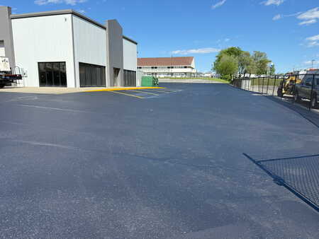 Commercial Parking Lot Sealcoating & Striping – Altec Service Center Kansas City, MO