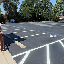 Commercial Parking Lot Sealing Project in Kansas City, MO 1